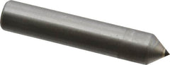 Made in USA - 1/4 Carat Single Pencil Point Diamond Dresser - 2" Long x 3/8" Shank Diam, 75° Included Angle - A1 Tooling