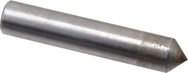 Made in USA - 1/3 Carat Single Pencil Point Diamond Dresser - 2" Long x 3/8" Shank Diam, 90° Included Angle - A1 Tooling