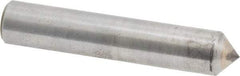 Made in USA - 1/2 Carat Single Pencil Point Diamond Dresser - 2" Long x 3/8" Shank Diam, 90° Included Angle - A1 Tooling