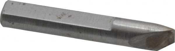 Made in USA - 0.005" Single Point Diamond Dresser - 1-9/16" Long x 1/4" Shank Diam, 40° Included Angle - A1 Tooling