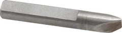 Made in USA - 0.025" Single Point Diamond Dresser - 1-9/16" Long x 1/4" Shank Diam, 40° Included Angle - A1 Tooling