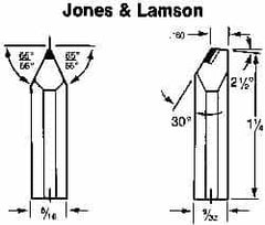 Made in USA - 0.017" Single Point Diamond Dresser - 1-1/4" Long x 5/16" Shank Diam, 50° Included Angle - A1 Tooling