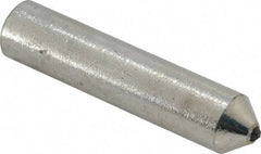 Norton - 1/5 Carat Single Point Diamond Dresser - 2" Long x 7/16" Shank Diam, 60° Included Angle - A1 Tooling