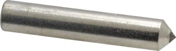 Norton - 1/3 Carat Single Point Diamond Dresser - 2" Long x 3/8" Shank Diam, 60° Included Angle - A1 Tooling