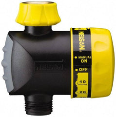 Nelson - Manual Lawn Sprinkler Timer - 2 Watering Modes, 1 Outlet, 3/4-18 National Hose Thread - A1 Tooling