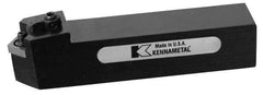 Kennametal - MCHN, Neutral Cut, 0° Lead Angle, 1-1/4" Shank Height x 1-1/4" Shank Width, Negative Rake Indexable Turning Toolholder - 6" OAL, CN..54. Insert Compatibility, Series Kenloc - A1 Tooling