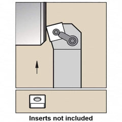 Kennametal - MSKN, Right Hand Cut, 15° Lead Angle, 25mm Shank Height x 25mm Shank Width, Negative Rake Indexable Turning Toolholder - 150mm OAL, SN..1204.. Insert Compatibility, Series Kenloc - A1 Tooling
