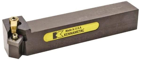 Kennametal - MSZN, Left Hand Cut, 25mm Shank Height x 25mm Shank Width, Negative Rake Indexable Turning Toolholder - 150mm OAL, SN..1204.. Insert Compatibility, Series Kenloc - A1 Tooling