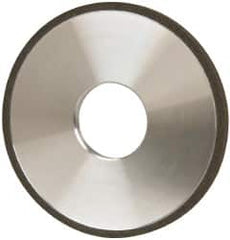 Made in USA - 4" Diam x 1-1/4" Hole x 1/4" Thick, N Hardness, 100 Grit Surface Grinding Wheel - Diamond, Type 1A1, Fine Grade - A1 Tooling