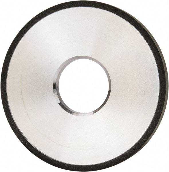 Made in USA - 4" Diam x 1-1/4" Hole x 3/8" Thick, N Hardness, 100 Grit Surface Grinding Wheel - Diamond, Type 1A1, Fine Grade - A1 Tooling