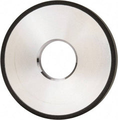 Made in USA - 4" Diam x 1-1/4" Hole x 3/8" Thick, N Hardness, 100 Grit Surface Grinding Wheel - Diamond, Type 1A1, Fine Grade - A1 Tooling