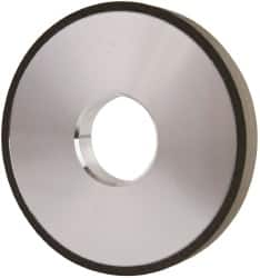 Made in USA - 4" Diam x 1-1/4" Hole x 1/2" Thick, N Hardness, 100 Grit Surface Grinding Wheel - Diamond, Type 1A1, Fine Grade - A1 Tooling