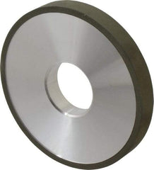 Made in USA - 4" Diam x 1-1/4" Hole x 1/2" Thick, N Hardness, 220 Grit Surface Grinding Wheel - Diamond, Type 1A1, Very Fine Grade - A1 Tooling