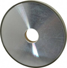 Made in USA - 6" Diam x 1-1/4" Hole x 1/2" Thick, N Hardness, 100 Grit Surface Grinding Wheel - Diamond, Type 1A1, Fine Grade - A1 Tooling