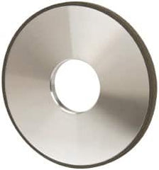 Made in USA - 4" Diam x 1-1/4" Hole x 1/4" Thick, N Hardness, 100 Grit Surface Grinding Wheel - Diamond, Type 1A1, Fine Grade - A1 Tooling