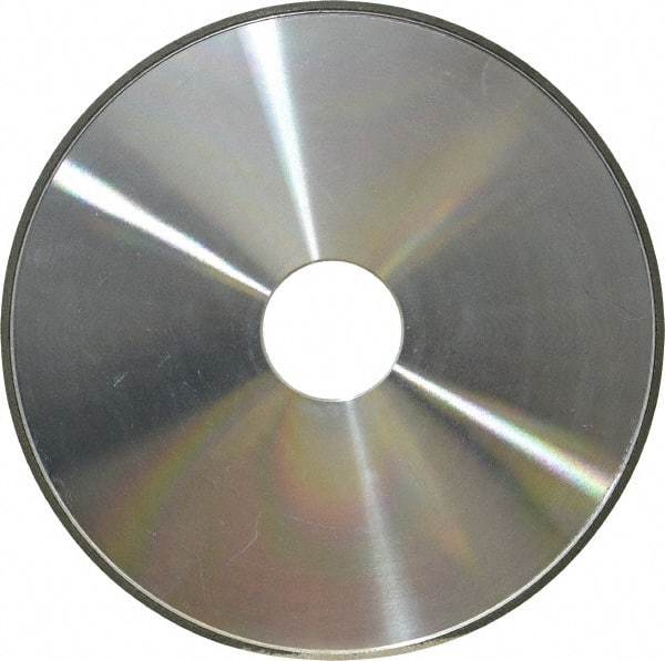 Made in USA - 6" Diam x 1-1/4" Hole x 1/8" Thick, N Hardness, 100 Grit Surface Grinding Wheel - Diamond, Type 1A1, Fine Grade - A1 Tooling