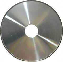 Made in USA - 6" Diam x 1-1/4" Hole x 1/8" Thick, N Hardness, 100 Grit Surface Grinding Wheel - Diamond, Type 1A1, Fine Grade - A1 Tooling