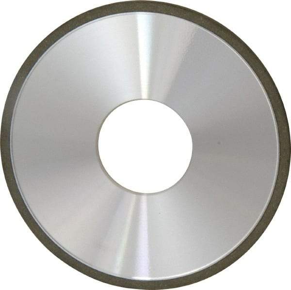 Made in USA - 4" Diam x 1-1/4" Hole x 1/8" Thick, N Hardness, 100 Grit Surface Grinding Wheel - Diamond, Type 1A1, Fine Grade - A1 Tooling