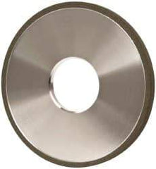 Made in USA - 4" Diam x 1-1/4" Hole x 1/4" Thick, N Hardness, 100 Grit Surface Grinding Wheel - Diamond, Type 1A1, Fine Grade - A1 Tooling