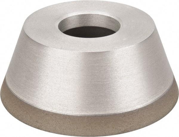 Made in USA - 3-3/4" Diam, 1-1/4" Hole Size, 1-1/2" Overall Thickness, 100 Grit, Type 11 Tool & Cutter Grinding Wheel - Fine Grade, Diamond - A1 Tooling