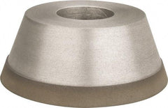 Made in USA - 3-3/4" Diam, 1-1/4" Hole Size, 1-1/2" Overall Thickness, 220 Grit, Type 11 Tool & Cutter Grinding Wheel - Very Fine Grade, Diamond - A1 Tooling