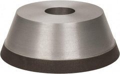 Made in USA - 5" Diam, 1-1/4" Hole Size, 1-3/4" Overall Thickness, 100 Grit, Type 11 Tool & Cutter Grinding Wheel - Fine Grade, Diamond - A1 Tooling