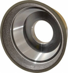 Made in USA - 3-3/4" Diam, 1-1/4" Hole Size, 1-1/2" Overall Thickness, 220 Grit, Type 11 Tool & Cutter Grinding Wheel - Very Fine Grade, Diamond - A1 Tooling