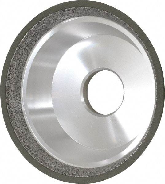 Made in USA - 5" Diam, 1-1/4" Hole Size, 1-3/4" Overall Thickness, 150 Grit, Type 11 Tool & Cutter Grinding Wheel - Very Fine Grade, Diamond - A1 Tooling