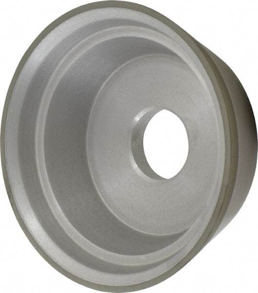 Made in USA - 5" Diam, 1-1/4" Hole Size, 1-3/4" Overall Thickness, 220 Grit, Type 11 Tool & Cutter Grinding Wheel - Very Fine Grade, Diamond - A1 Tooling