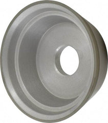 Made in USA - 5" Diam, 1-1/4" Hole Size, 1-3/4" Overall Thickness, 220 Grit, Type 11 Tool & Cutter Grinding Wheel - Very Fine Grade, Diamond - A1 Tooling