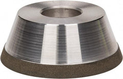 Made in USA - 3-3/4" Diam, 1-1/4" Hole Size, 1-1/2" Overall Thickness, 100 Grit, Type 11 Tool & Cutter Grinding Wheel - Fine Grade, Diamond - A1 Tooling