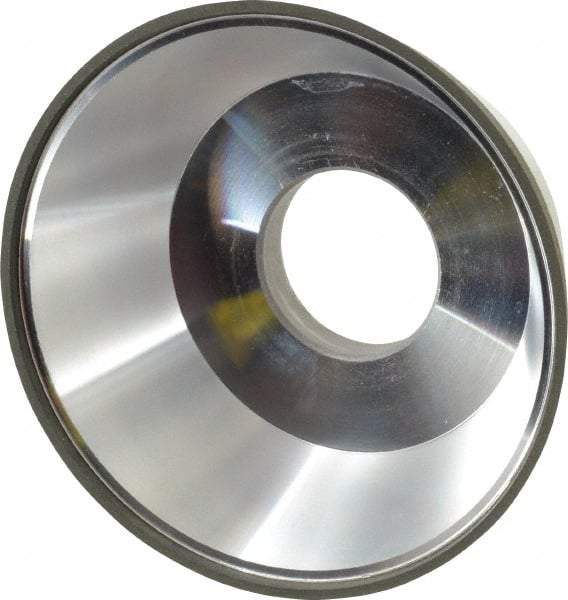 Made in USA - 3-3/4" Diam, 1-1/4" Hole Size, 1-1/2" Overall Thickness, 220 Grit, Type 11 Tool & Cutter Grinding Wheel - Very Fine Grade, Diamond - A1 Tooling