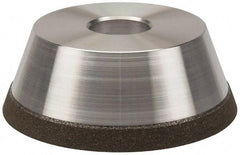 Made in USA - 5" Diam, 1-1/4" Hole Size, 1-3/4" Overall Thickness, 100 Grit, Type 11 Tool & Cutter Grinding Wheel - Fine Grade, Diamond - A1 Tooling