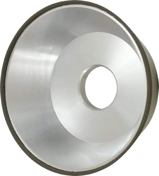 Made in USA - 5" Diam, 1-1/4" Hole Size, 1-3/4" Overall Thickness, 150 Grit, Type 11 Tool & Cutter Grinding Wheel - Very Fine Grade, Diamond - A1 Tooling