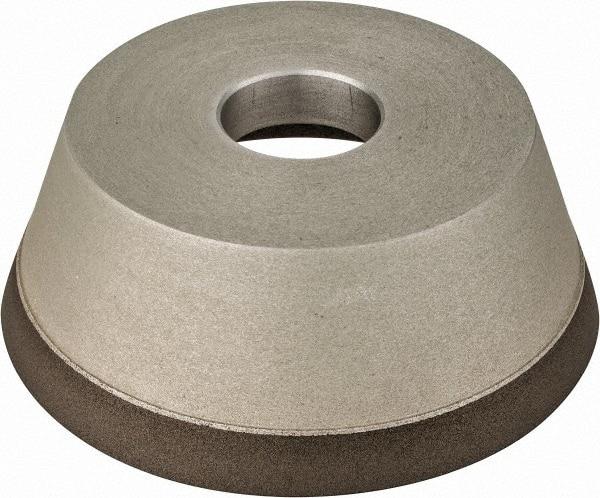 Made in USA - 5" Diam, 1-1/4" Hole Size, 1-3/4" Overall Thickness, 220 Grit, Type 11 Tool & Cutter Grinding Wheel - Very Fine Grade, Diamond - A1 Tooling