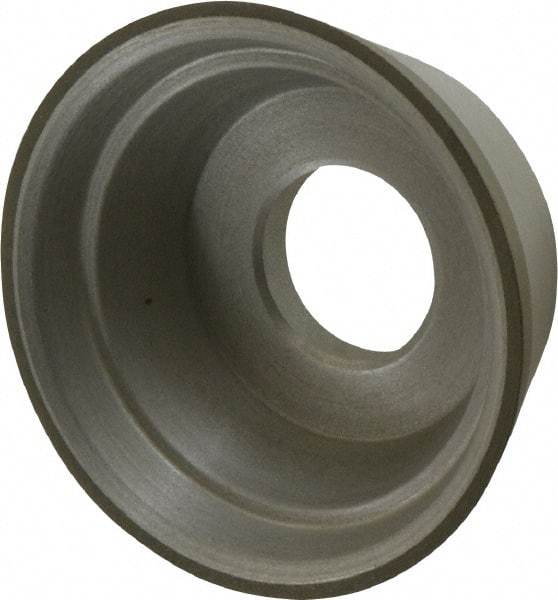 Made in USA - 3-3/4" Diam, 1-1/4" Hole Size, 1-1/2" Overall Thickness, 100 Grit, Type 11 Tool & Cutter Grinding Wheel - Fine Grade, Diamond - A1 Tooling