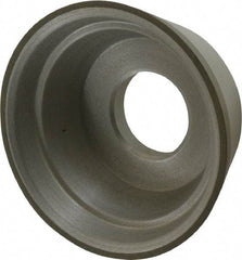 Made in USA - 3-3/4" Diam, 1-1/4" Hole Size, 1-1/2" Overall Thickness, 100 Grit, Type 11 Tool & Cutter Grinding Wheel - Fine Grade, Diamond - A1 Tooling