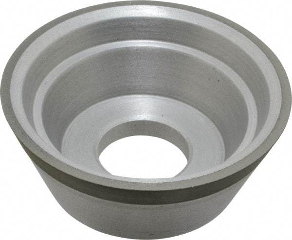 Made in USA - 3-3/4" Diam, 1-1/4" Hole Size, 1-1/2" Overall Thickness, 150 Grit, Type 11 Tool & Cutter Grinding Wheel - Very Fine Grade, Diamond - A1 Tooling