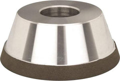 Made in USA - 3-3/4" Diam, 1-1/2" Hole Size, 1-1/2" Overall Thickness, 220 Grit, Type 11 Tool & Cutter Grinding Wheel - Very Fine Grade, Diamond, N Hardness - A1 Tooling