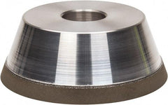 Made in USA - 5" Diam, 1-1/2" Hole Size, 1-3/4" Overall Thickness, 220 Grit, Type 11 Tool & Cutter Grinding Wheel - Very Fine Grade, Diamond - A1 Tooling