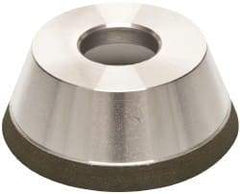 Made in USA - 3-3/4" Diam, 1-1/4" Hole Size, 1-1/2" Overall Thickness, 120 Grit, Type 11 Tool & Cutter Grinding Wheel - Fine Grade, CBN - A1 Tooling