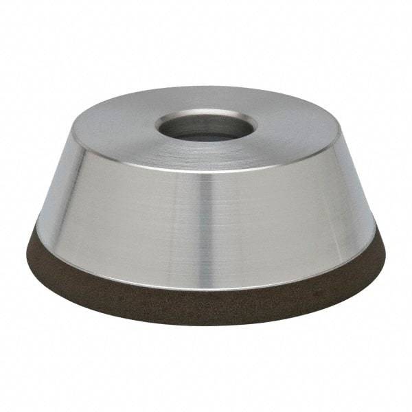 Made in USA - 5" Diam, 1-1/4" Hole Size, 1-3/4" Overall Thickness, 150 Grit, Type 11 Tool & Cutter Grinding Wheel - Very Fine Grade, CBN - A1 Tooling