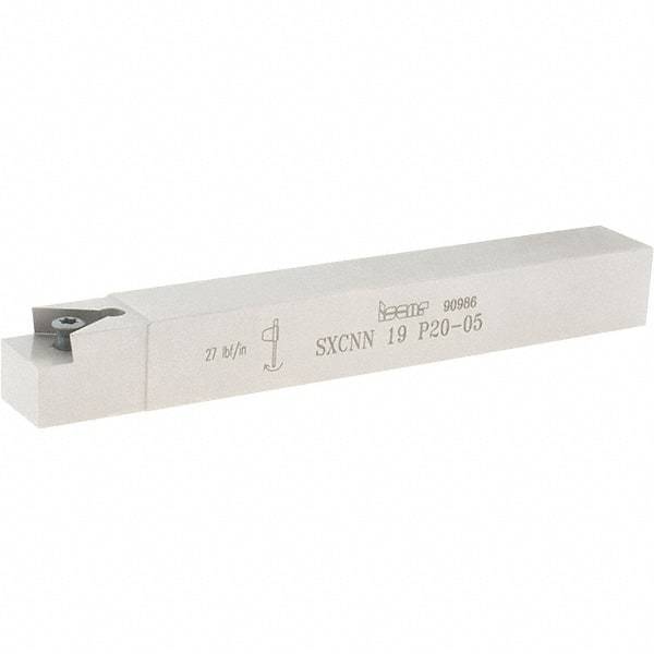 Iscar - External, SXCN, 90° Lead Angle, XNUW 2006 Compatible, Indexable Profiling Toolholder - 3/4 Inch Shank Height, 3/4 Inch Shank Width, 6 Inch Overall Length, Steel - A1 Tooling