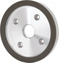 Made in USA - 6" Diam, 1-1/4" Hole Size, 3/4" Overall Thickness, 220 Grit, Type 6 Tool & Cutter Grinding Wheel - Very Fine Grade, Diamond - A1 Tooling