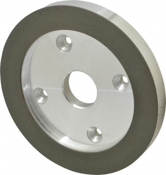 Made in USA - 6" Diam, 1-1/4" Hole Size, 3/4" Overall Thickness, 220 Grit, Type 6 Tool & Cutter Grinding Wheel - Very Fine Grade, Diamond - A1 Tooling