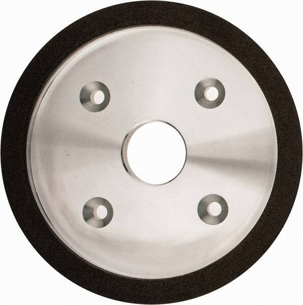 Made in USA - 6" Diam, 1-1/4" Hole Size, 3/4" Overall Thickness, 100 Grit, Type 6 Tool & Cutter Grinding Wheel - Fine Grade, Diamond - A1 Tooling