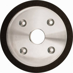 Made in USA - 6" Diam, 1-1/4" Hole Size, 3/4" Overall Thickness, 100 Grit, Type 6 Tool & Cutter Grinding Wheel - Fine Grade, Diamond - A1 Tooling