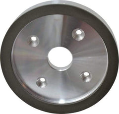 Made in USA - 6" Diam, 1-1/4" Hole Size, 3/4" Overall Thickness, 220 Grit, Type 6 Tool & Cutter Grinding Wheel - Very Fine Grade, Diamond - A1 Tooling