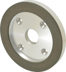 Made in USA - 6" Diam, 1-1/4" Hole Size, 3/4" Overall Thickness, 100 Grit, Type 6 Tool & Cutter Grinding Wheel - Fine Grade, Diamond - A1 Tooling