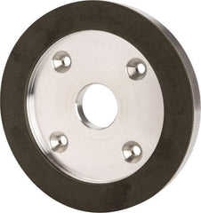 Made in USA - 6" Diam, 1-1/4" Hole Size, 3/4" Overall Thickness, 220 Grit, Type 6 Tool & Cutter Grinding Wheel - Very Fine Grade, Diamond - A1 Tooling